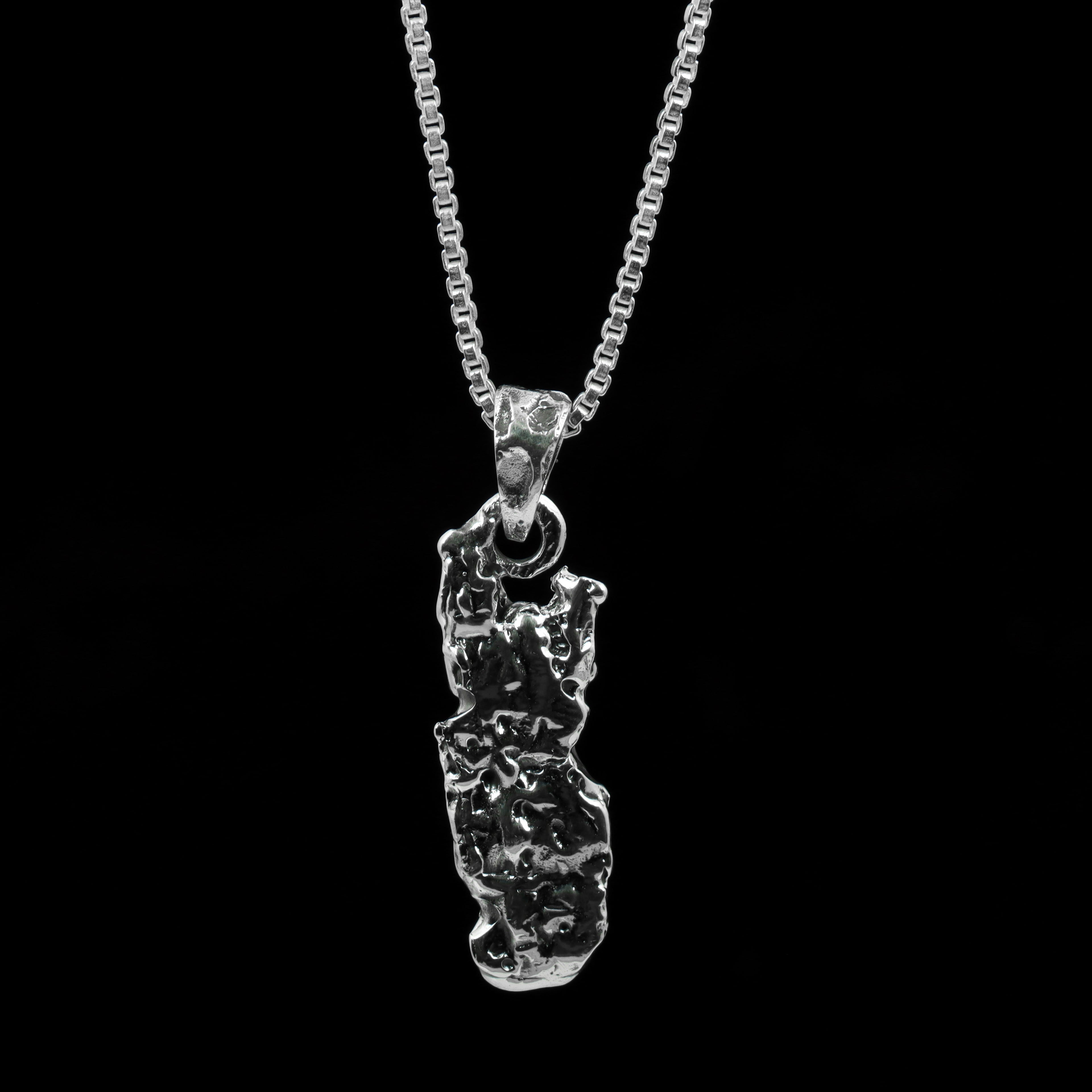 Abstract Drop Pendant – 925 Sterling Silver