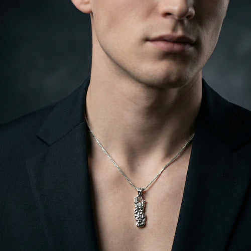 Abstract Drop Pendant – 925 Sterling Silver