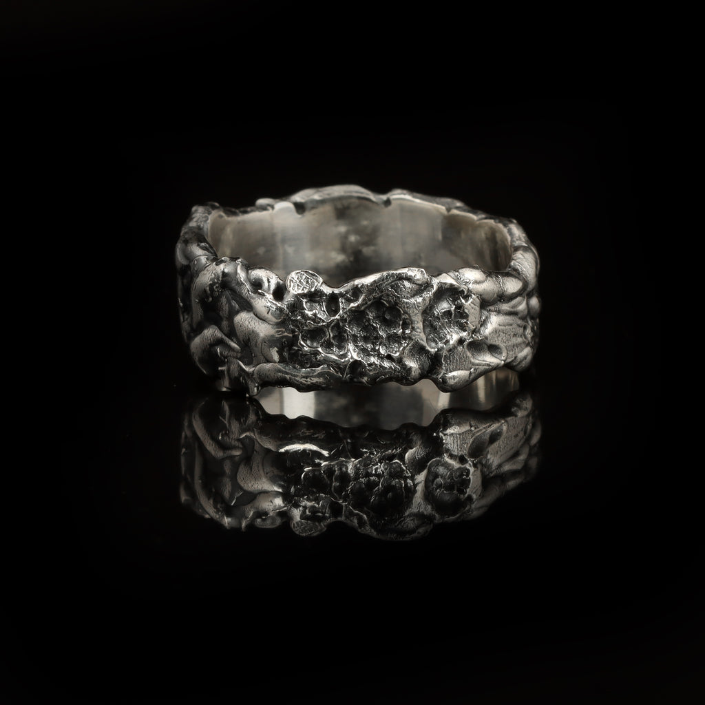 Erosion Crest Band – 925 Sterling Silver