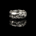 Raw Element Sculpted Band – 925 Sterling Silver