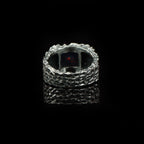Obsidian Ember Black Opal Ring – 925 Sterling Silver