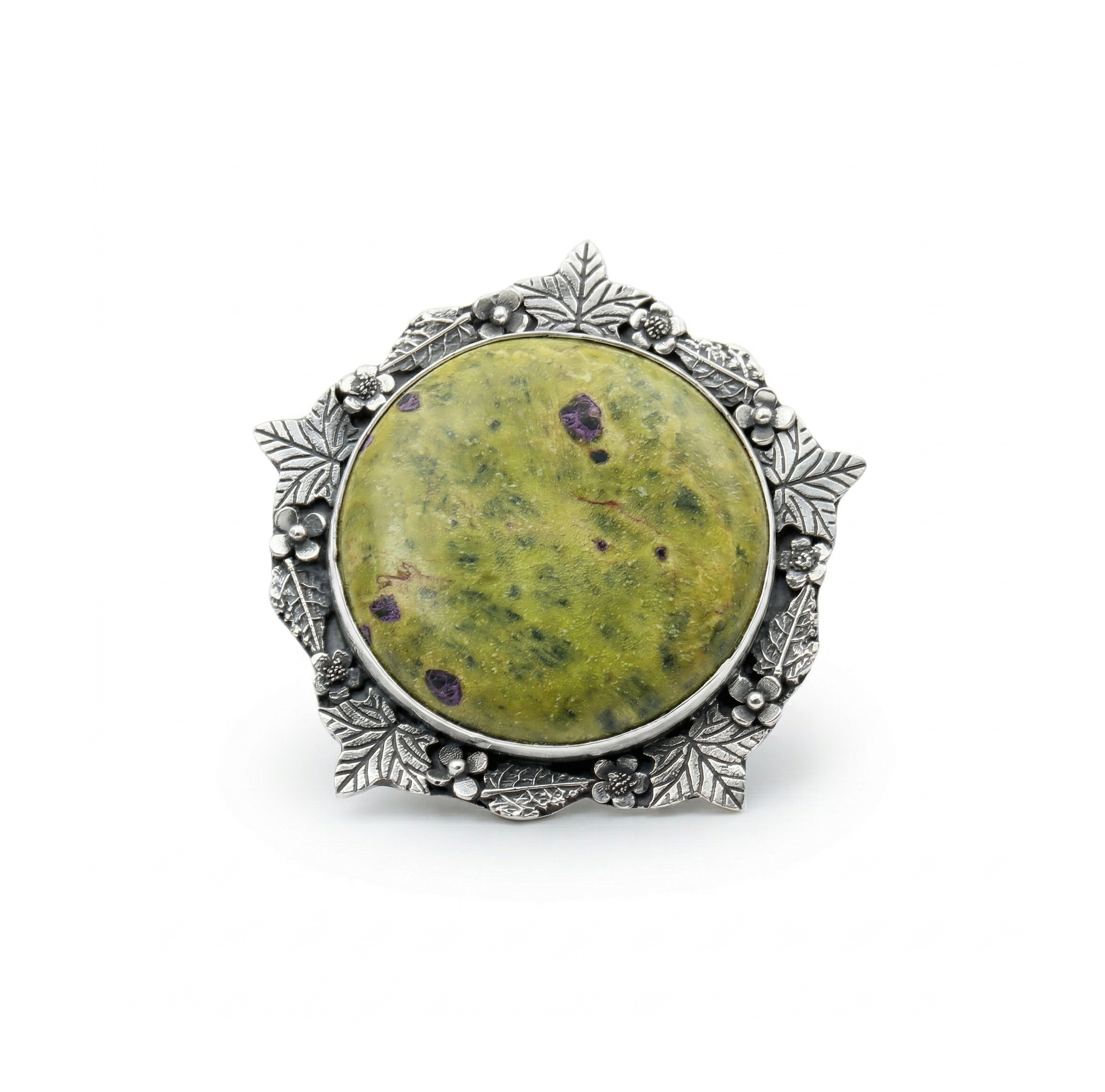 Forest Aura Atlantisite Statement Ring – 925 Sterling Silver