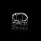 Noir Forge Black Onyx Ring – 925 Sterling Silver