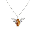 Golden Wing Citrine Pendant – 925 Sterling Silver
