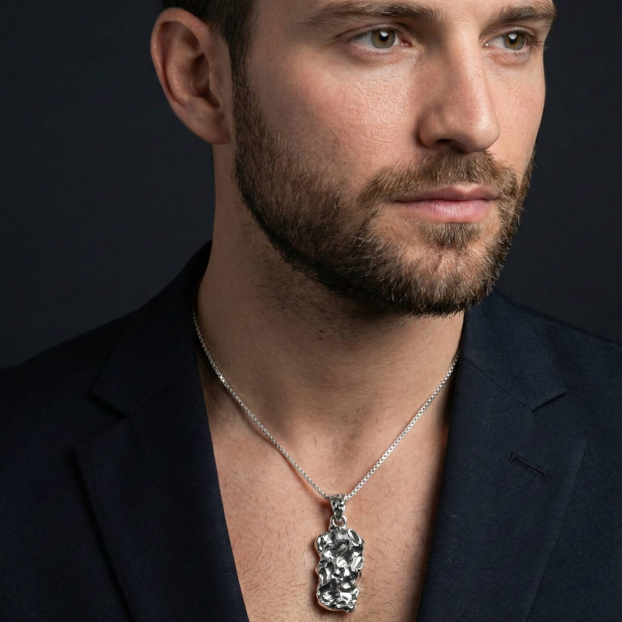 Abstract Fluid Form Pendant – 925 Sterling Silver