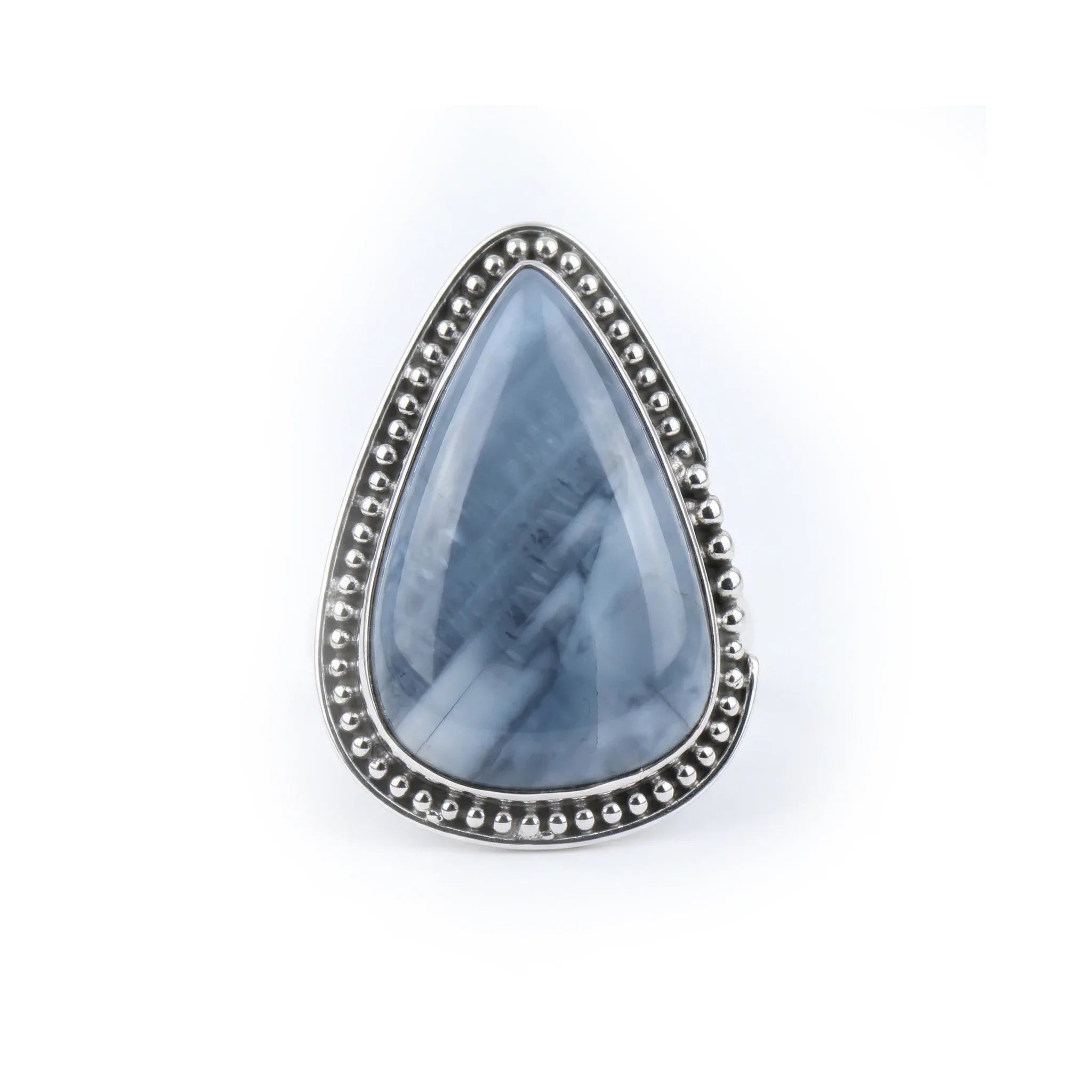 Celestial Drift Charoite Statement Ring – 925 Sterling Silver