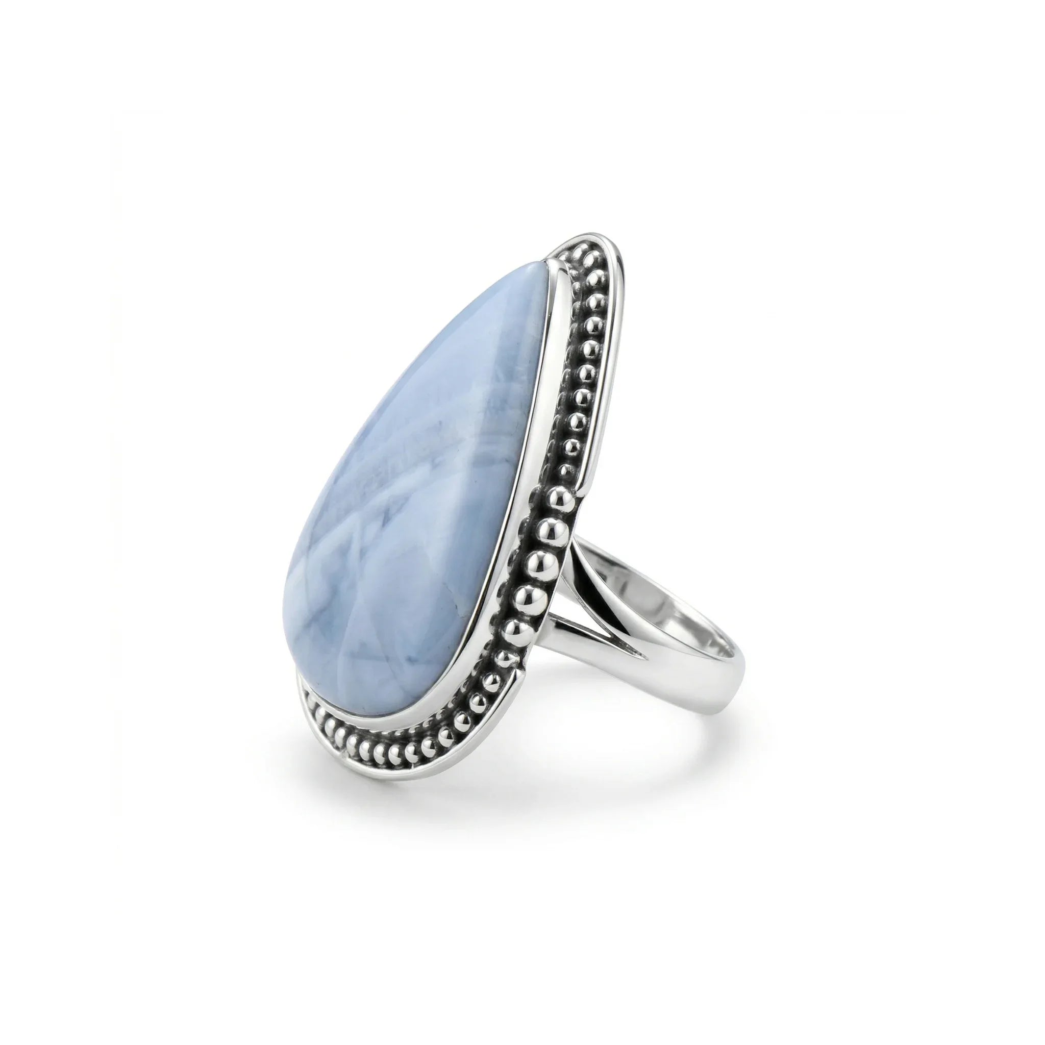 Celestial Drift Charoite Statement Ring – 925 Sterling Silver