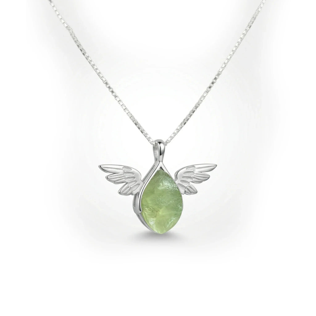 Verdant Wing Peridot Pendant – 925 Sterling Silver