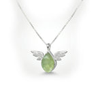 Verdant Wing Peridot Pendant – 925 Sterling Silver
