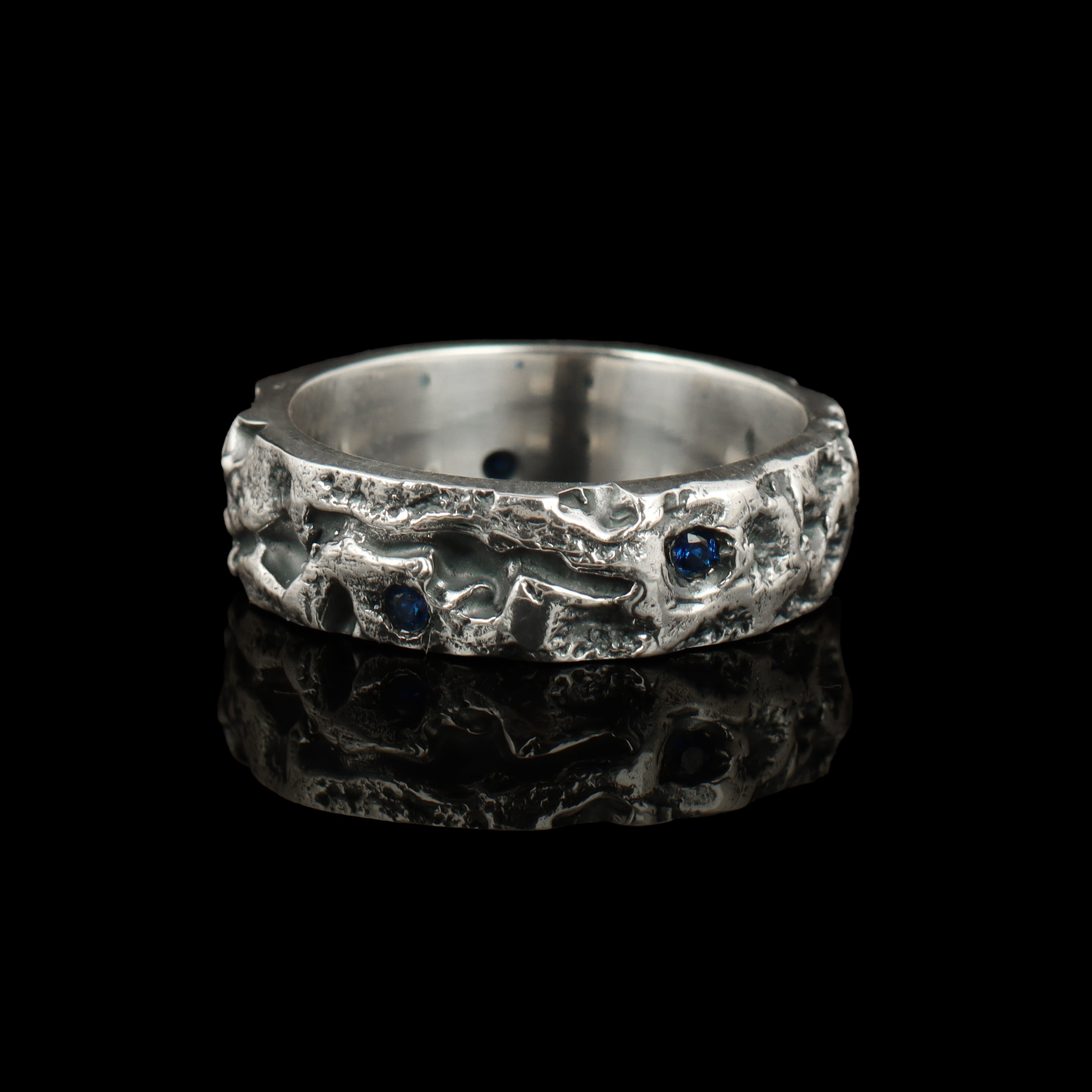 Aetherion Rift Sovereign Band – 925 Sterling Silver