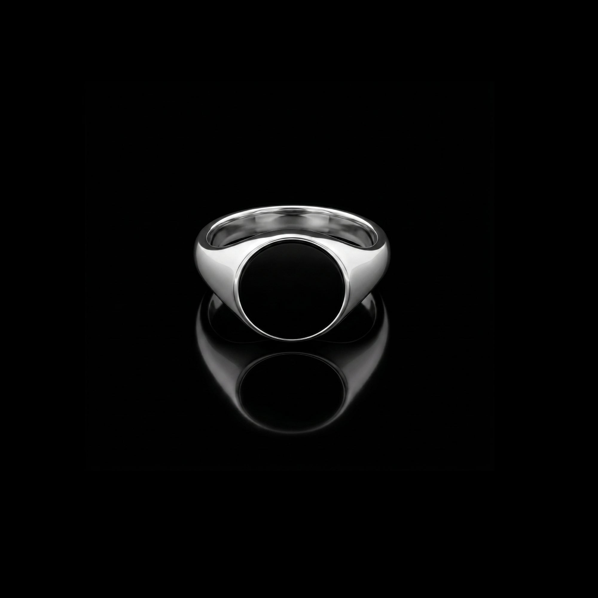 Monarch Black Onyx Signet Ring – 925 Sterling Silver