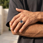 Monarch Black Onyx Signet Ring – 925 Sterling Silver