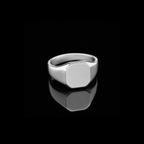 Classic Plain Signet Ring – 925 Sterling Silver
