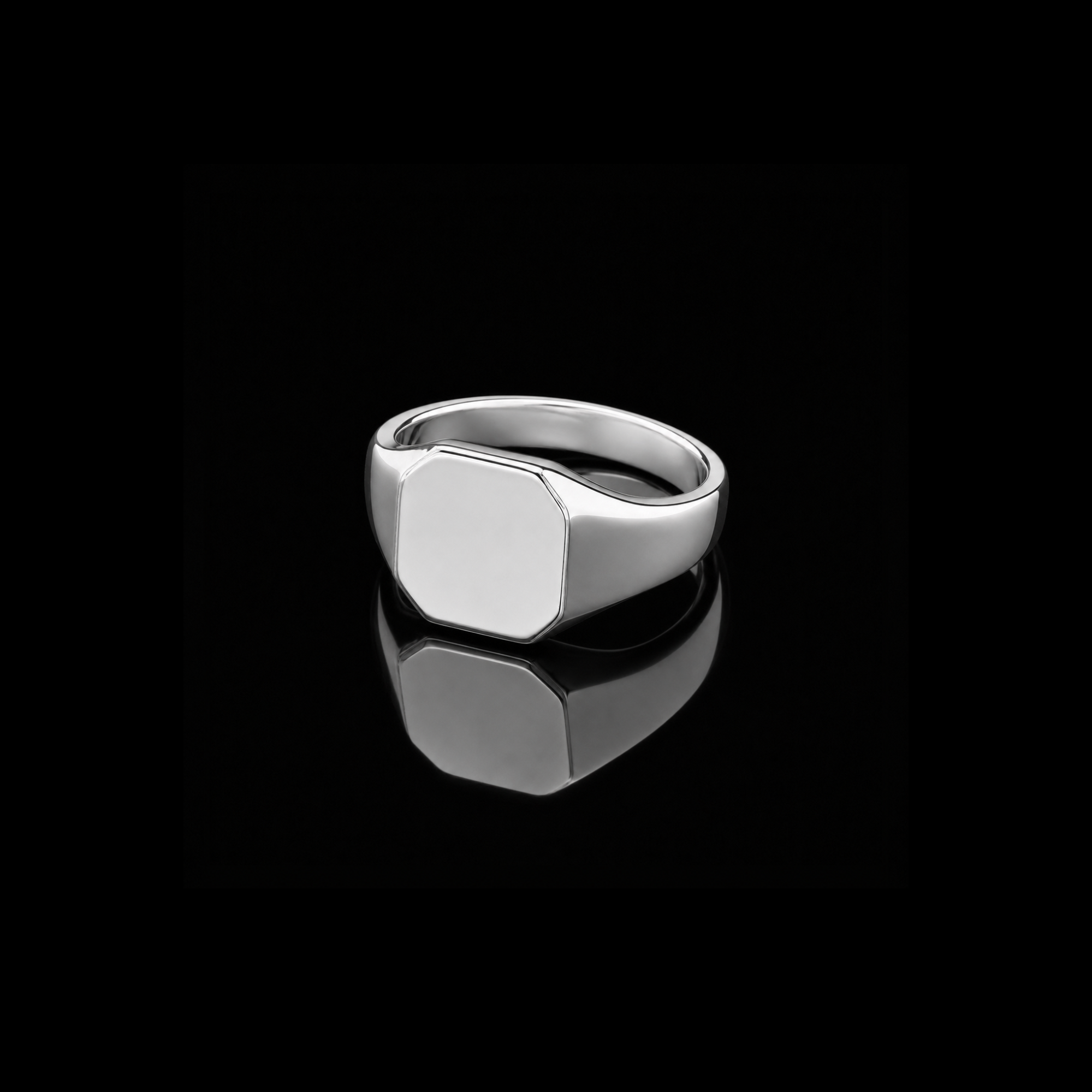Classic Plain Signet Ring – 925 Sterling Silver