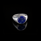Monarch Lapis Lazuli Signet Ring – 925 Sterling Silver