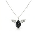 Midnight Wing Onyx Pendant – 925 Sterling Silver
