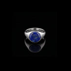 Monarch Lapis Lazuli Signet Ring – 925 Sterling Silver
