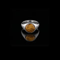 Monarch Tiger Eye Signet Ring – 925 Sterling Silver