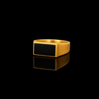 Handcrafted 925 Sterling Silver Black Onyx Ring | Luxury Statement Ring for Men | Matte Finish