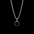 Black Onyx Octagon Pendant – 925 Sterling Silver
