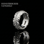Celestial Halo Ridge Natural Moissanite Ring – 925 Sterling Silver