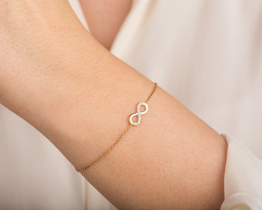 Diamond Infinity Bracelet By Lookjewels