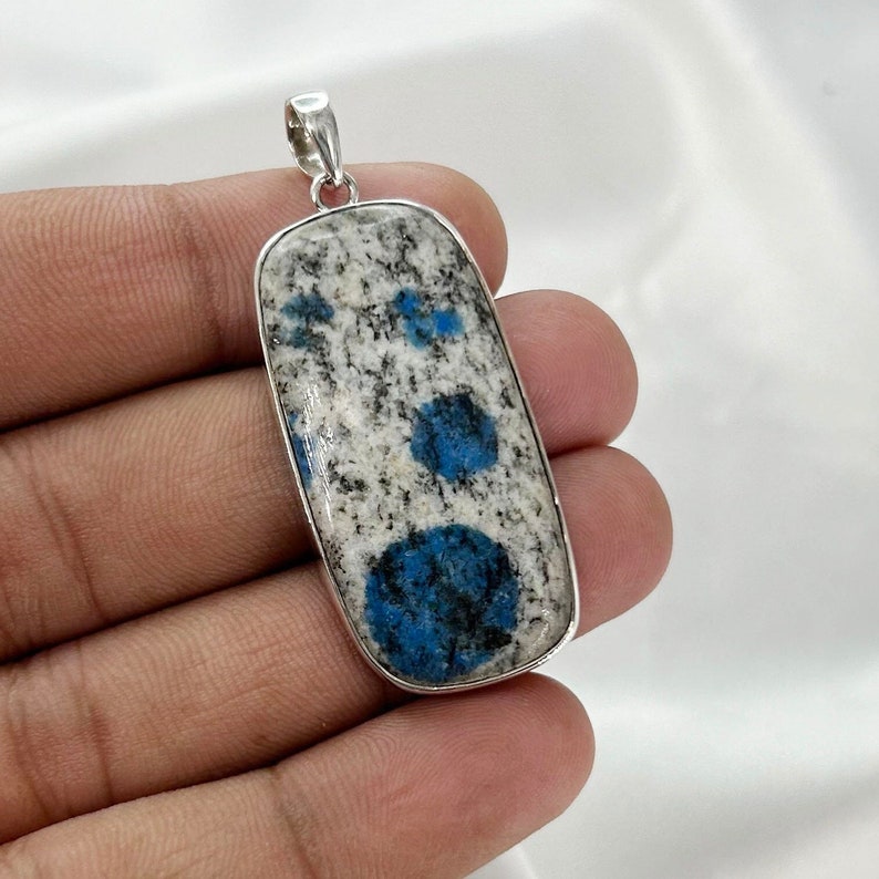 925 Sterling Silver Natural k2 jasper Boho Pendant Jewelry Gift For Her